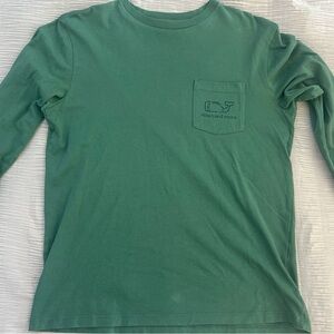Vineyard Vines, Football Whale, Boys XS Shirt in Green